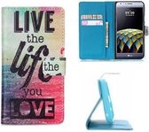 LG X Cam Hoesje Wallet Case Life Print