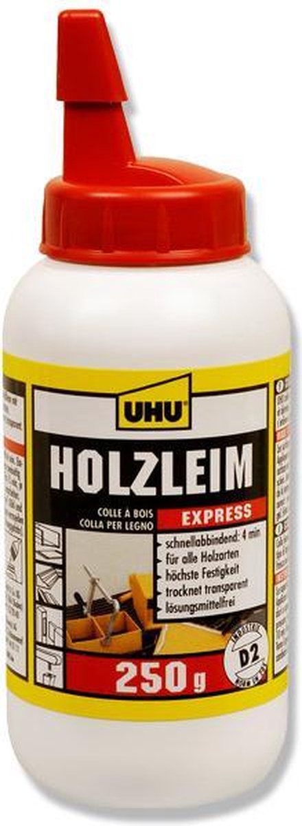 UHU Houtlijm Express, 250 g fles met doseertuit
