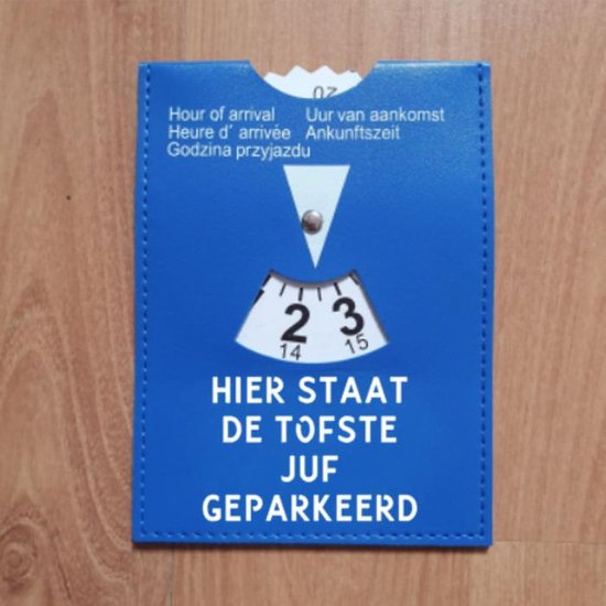 Parkeerschijf - Juf