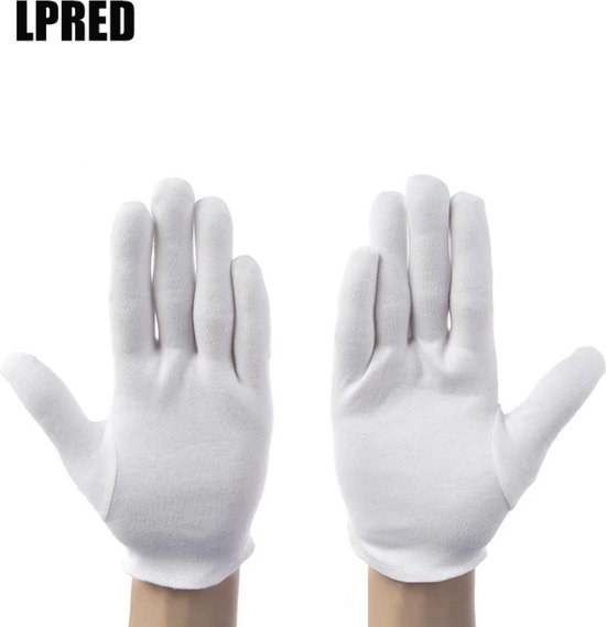 bemanning Hinder delicatesse 20 Stuks Witte katoenen Handschoen Maat M, 10 Paar Witte katoenen Handschoen  – 20PCS... | bol.com