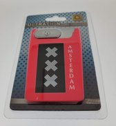 Aansteker usb rechargeable - Amsterdam - Zuurstok roze - 6 mm dik - 25 gram