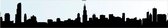 Stickerheld - Chicago Skyline - Spiegel - Woonkamer - John Hancock Center - Water Tower - 20x120