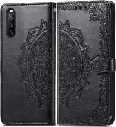 iMoshion Mandala Booktype Sony Xperia 10 III hoesje - Zwart