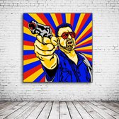 Pop Art Walter Shoback Canvas - 80 x 80 cm - Canvasprint - Op dennenhouten kader - Geprint Schilderij - Popart Wanddecoratie