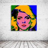 Pop Art Blondie Canvas - 80 x 80 cm - Canvasprint - Op dennenhouten kader - Geprint Schilderij - Popart Wanddecoratie