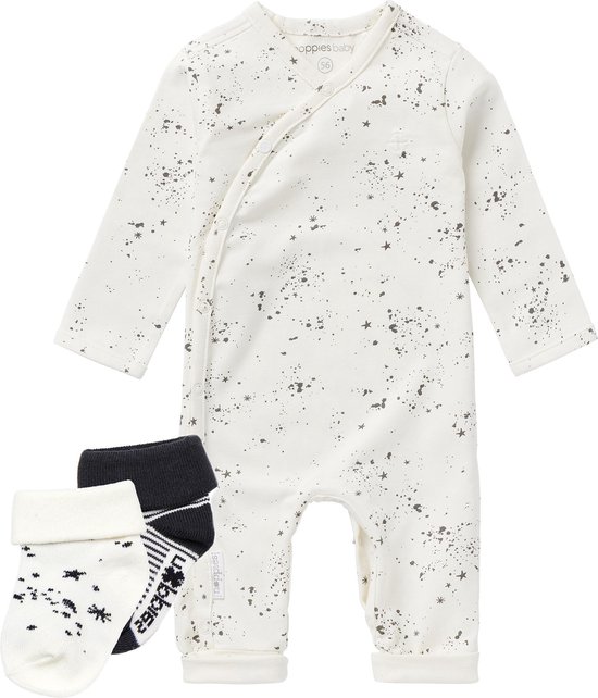 Noppies Prematuur - Boxpak - Playsuit - Noorvik - Snow - 2p sokjes - Maat 44