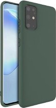 Siliconen back cover case - Geschikt voor Samsung Galaxy S20 Ultra - TPU hoesje Groen