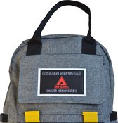 ATILIM Sports Unisex Backpack- Grey- Schooltas- School Bag- Travel bag- Water resistant- 25 liter