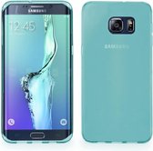 Hoesje CoolSkin3T - Telefoonhoesje voor Samsung Galaxy S6 Edge Plus - Transparant Turquoise