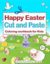 Happy Easter Cut and Paste coloring workbook for Kids