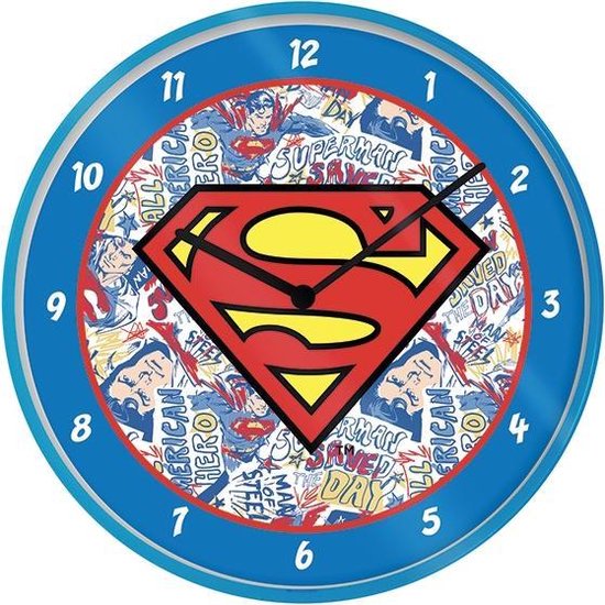 DC Comics Superman Logo Wandklok