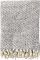 Klippan - Fade - Plaid - Deken - Grey Melange -  Grijs -  130cm x 200cm - Wasbaar - 100% wol
