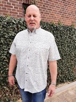 GCM Henderson Overhemd Wit Korte mouw Maat 4XL BIG MEN SIZE