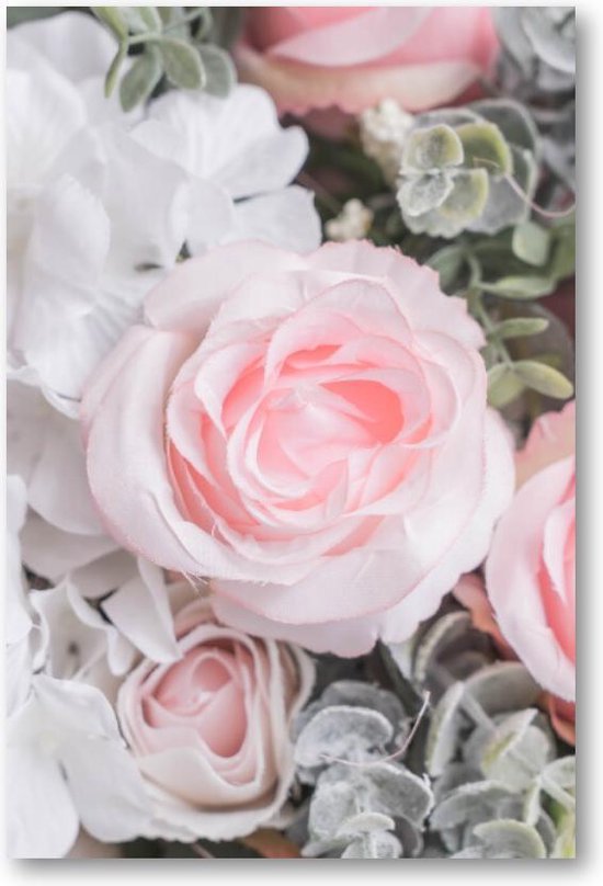 Bouquet de Fleurs - Portrait Toile 60x90 - Fleurs