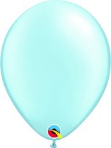 Ballonnen Pearl Licht blauw 45 cm 5 stuks