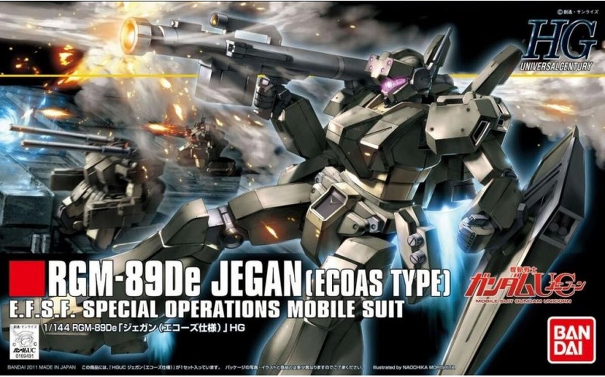 GUNDAM - HGUC 1/144 RGM-89DE Jegan Ecoas Type - Model Kit