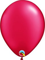 Ballonnen Pearl Ruby Red 45 cm 5 stuks
