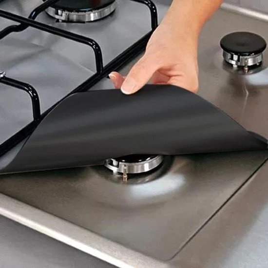 Protecteurs de cuisinière à gaz noirs - protection de plaque de cuisson -  protection... | bol.com