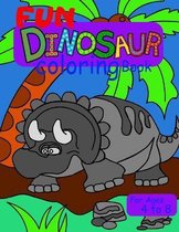 Fun Dinosaur Coloring Book for ages 4 to 8