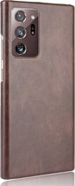 Samsung Galaxy Note 20 Ultra Hoesje - Mobigear - Excellent Serie - Hard Kunststof Backcover - Bruin - Hoesje Geschikt Voor Samsung Galaxy Note 20 Ultra