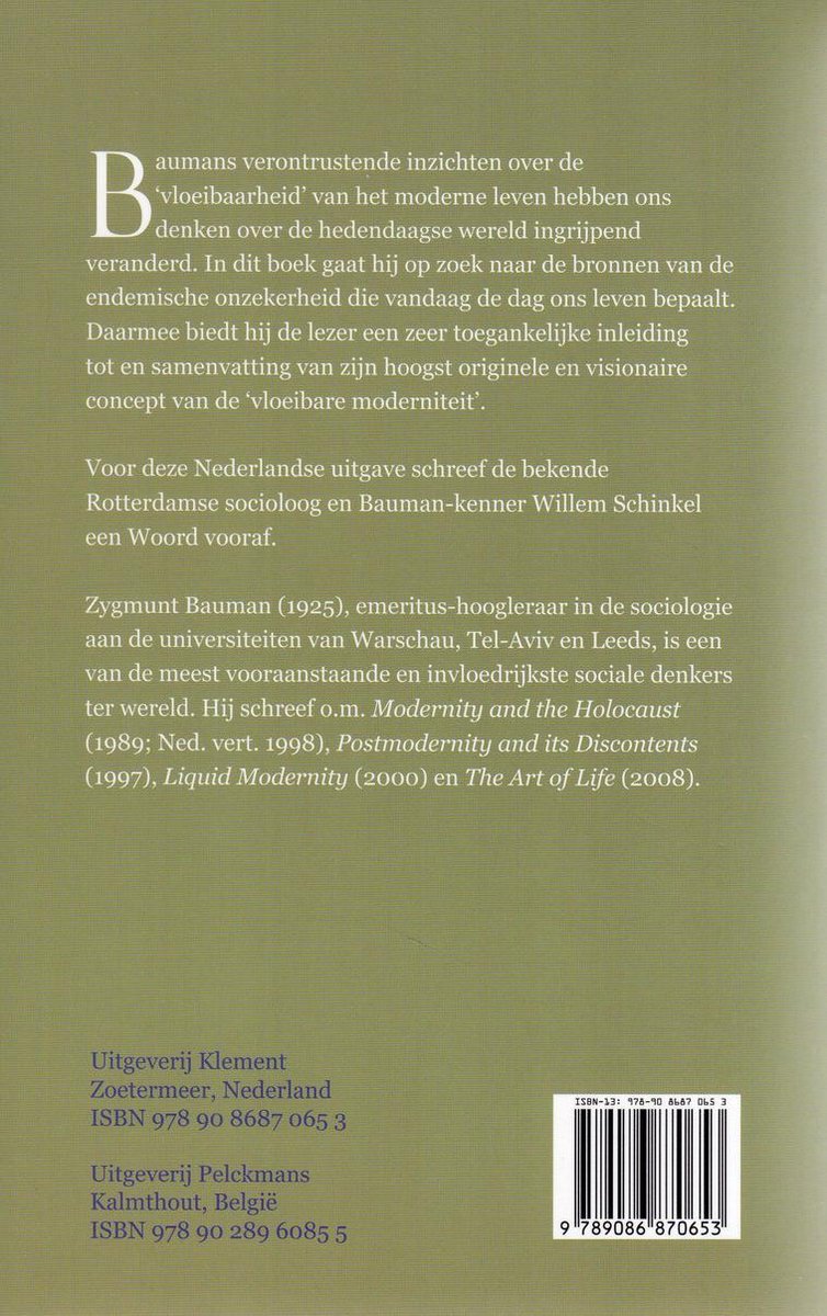 Vloeibare tijden - back cover