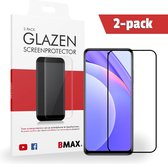 2-pack geschikt voor Xiaomi Mi 10T Lite Glazen Screenprotector / Full Cover gehard glas / Beschermglas / Tempered Glass / Glasplaatje - Zwart