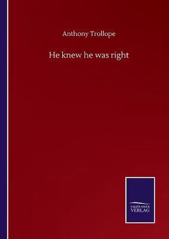 He knew he was right - cover