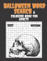 Halloween Word Search & Coloring Book for Adults
