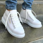 Chekich Heren Sneaker - wit - hoge sneakers - schoenen - comfortabele - CH258 - maat 43