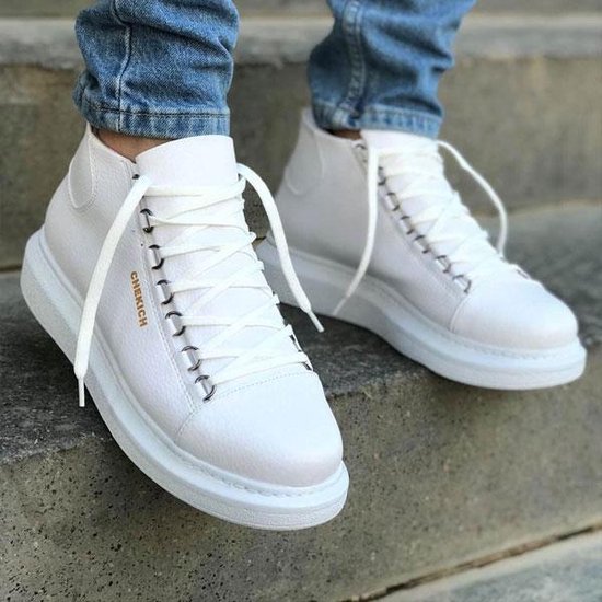 Sneaker Chekich homme - blanc - baskets montantes - chaussures - confortables - CH258 - taille 43