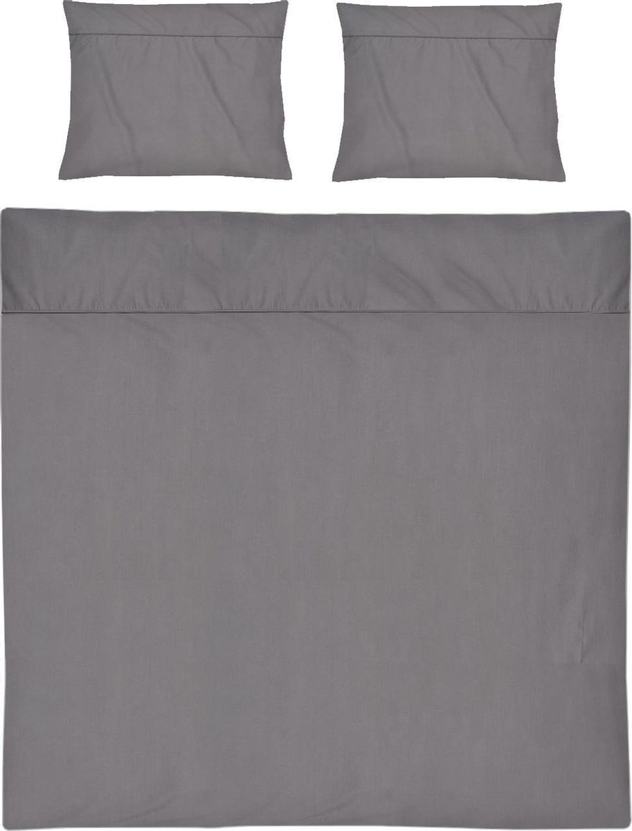 Papillon Monte Carlo Dekbedovertrek - Lits-jumeaux - 240x200/220 cm - Grijs