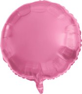 Folat - Folieballon Rond Mat Roze - 45 cm
