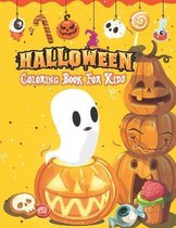 Halloween Coloring Book For Kids: Amazing children coloring hand drawn doodle style pumpkin, ghost, bat, autumn, shadows and more, fantasy coloring book of Halloween for kids super