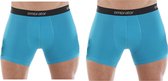 Embrator 2-stuks mannen Boxershort turquoise blauw maat 4XL