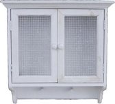 Wandkast Offwhite 2 deuren - kruidenkast - hangkast - hout
