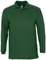 SOLS Heren-Winter II Poloshirt met lange mouwen van Piqué katoen (Golfbaan)