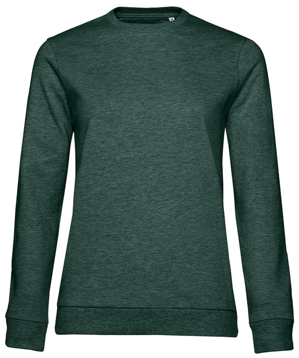 B&C Dames/dames Set-in Sweatshirt (Donkergroene heide)