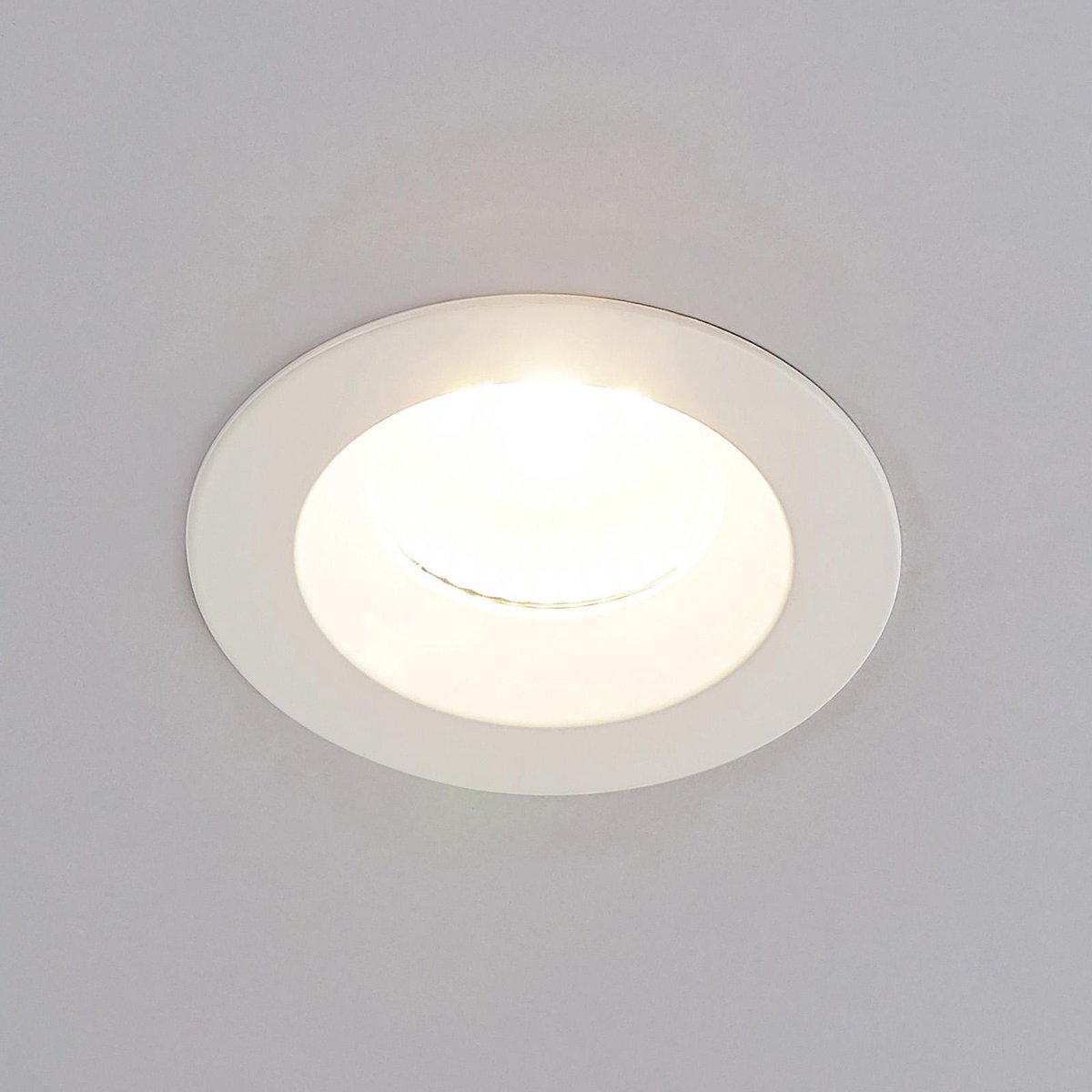 Arcchio - LED downlight - 1licht - aluminium, kunststof - H: 4.9 cm - wit (RAL 9016) - Inclusief lichtbron