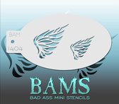 Bad Ass Stencil Nr. 1404 - BAM1404 - Schmink sjabloon - Bad Ass mini - Geschikt voor schmink en airbrush