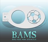 Bad Ass Stencil Nr. 1419 - BAM1419 - Schmink sjabloon - Bad Ass mini - Geschikt voor schmink en airbrush