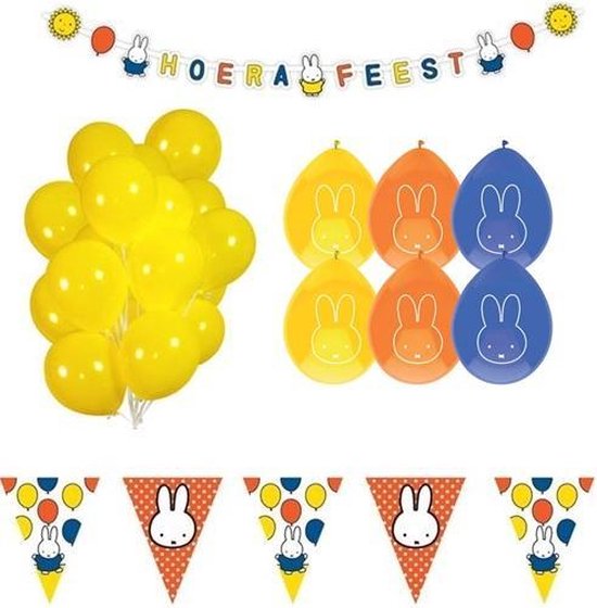 Nijntje Verjaardag Set! | Dick Bruna | Nijntje | Verjaardag | Kinderen |  Decoratie |... | bol.com