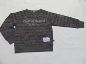 rumbl , trui, sweater , jongens , grijst , tekst , 104/110