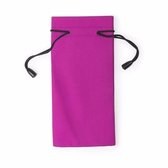 20x stuks zonnebrillen etui/hoesje van stof roze 18 cm