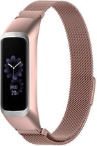 Milanees Smartwatch bandje - Geschikt voor  Samsung Galaxy Fit 2 Milanese band - rosé pink - Strap-it Horlogeband / Polsband / Armband