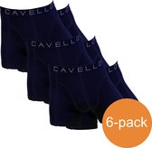 Cavello Boxershorts Zwart Blauw Print 6-Pack