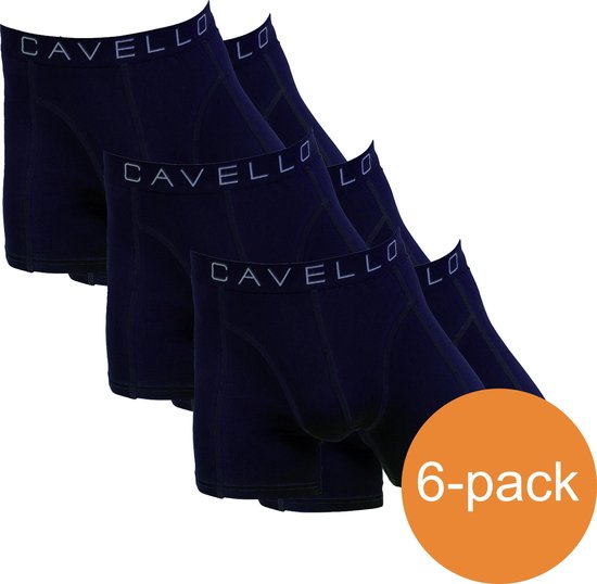 Cavello Boxershorts Zwart Blauw Print 6-Pack | bol.com