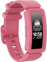 Siliconen Smartwatch bandje - Geschikt voor Fitbit Ace 2 siliconen bandje - voor kids - watermeloen - Strap-it Horlogeband / Polsband / Armband