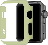 Telefoonglaasje Hoesje - Geschikt voor Apple Watch 1\ Apple Watch 2\ Apple Watch 3 - Kunststof - 42mm - Lichtgroen