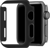 Telefoonglaasje Hoesje - Geschikt voor Apple Watch 1\ Apple Watch 2\ Apple Watch 3 - Kunststof - 38mm - Zwart