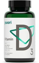 Puori - D3 - Vitamine D van natuurlijke oorsprong (400IU) - 60 softgels
